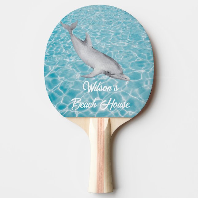 Raquete De Ping Pong Amigos submarinos da Beach House (Frente)