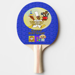 Raquete De Ping Pong Aniversário