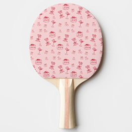 Raquete De Ping Pong Aniversário Cereja no Topo