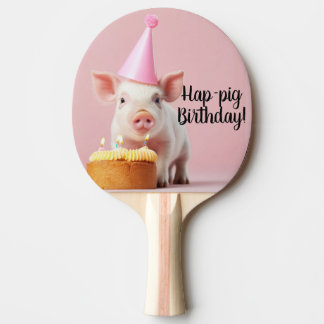 Raquete De Ping Pong Aniversário de porco!