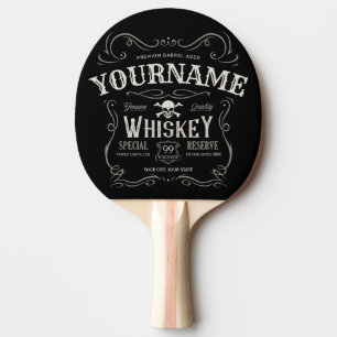 Raquete De Ping Pong Antigo Bar de Licenciamento de Vintage Personaliza