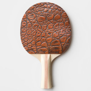 Raquete De Ping Pong aparência falsa de couro crocodilo