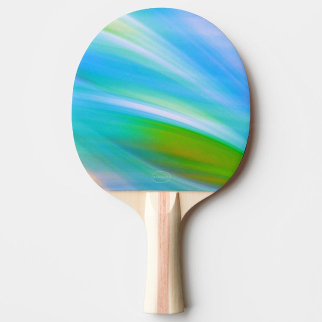 Raquete de ping pong - Aqua de onda colorida - HAM (Frente)