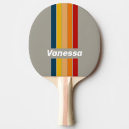 Raquete De Ping Pong Arcade Pin Listrado Aurora com Nome