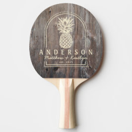 Raquete De Ping Pong Arco de Noiva de Abacaxi de Tábuas Gastas&Nome