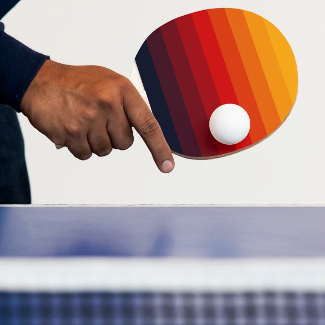 Raquete De Ping Pong Arco-íris colorido retrorado (Insitu)