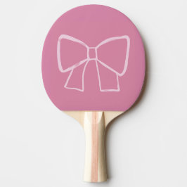 Raquete De Ping Pong Arco rosa minimalista