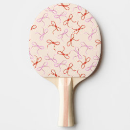 Raquete De Ping Pong Arcos cor-de-rosa - Estética pré-disquete de coque