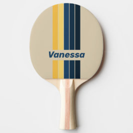 Raquete De Ping Pong Areia de Praia Vintage com Faixa e Nome