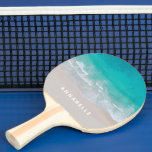 Raquete De Ping Pong areia tropical praia oceano quente barriga moderna<br><div class="desc">areia tropical praia oceano quente,  design moderna de barriga.</div>