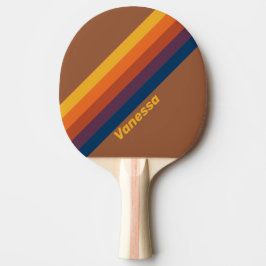 Raquete De Ping Pong Argila Seca ao Sol Riscada com Nome