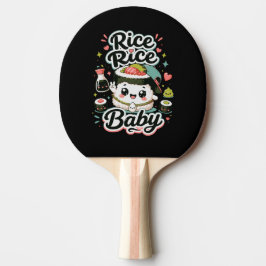 Raquete De Ping Pong Arroz Arroz Bebê Kawaii Sushi