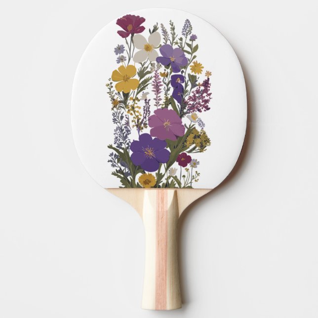 Raquete De Ping Pong Arte Botânica (Frente)
