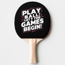 Raquete De Ping Pong Arte de Citação de Esportes Bola de Jogo Ousado