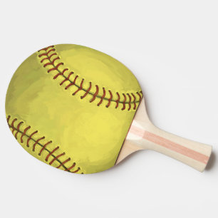 Raquete De Ping Pong Arte de Softball Pintada