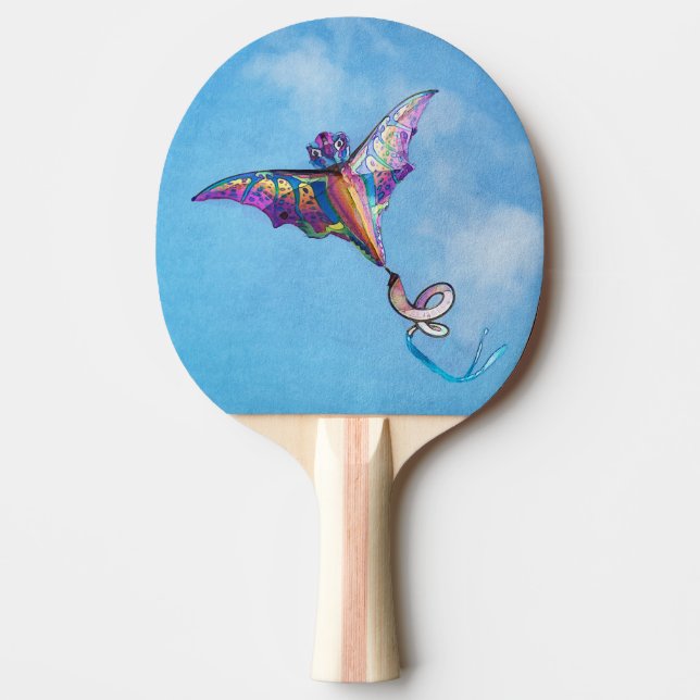 Raquete De Ping Pong Arte Digital de Pipa de Dragão (Frente)