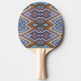 Raquete De Ping Pong Arte em Beadas do Sudoeste