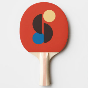 Raquete De Ping Pong Arte Geométrica do meio século
