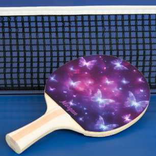 Raquete De Ping Pong Arte personalizada de fantasia de borboleta
