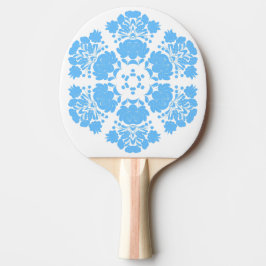 Raquete De Ping Pong Arte popular polonesa - padrão dos bordados florai