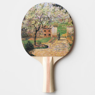 Raquete De Ping Pong Árvore de ameixa de flores, Eragny Camille Pissarr