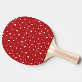Raquete De Ping Pong Árvores de Natal e Flocos de Neve Ping Pong Paddle