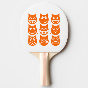 Raquete De Ping Pong As 9 Vidas do Gato Emoji