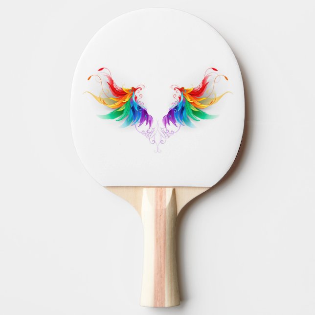 Raquete De Ping Pong Asas Fluffy Rainbow (Frente)