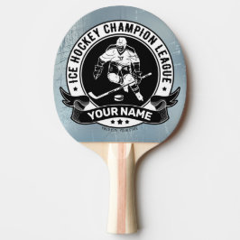 Raquete De Ping Pong Atleta Personalizado Da Equipe De Rink De Gelo Do 