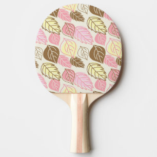 Raquete De Ping Pong Autumn Splendor: Leaf Seamless Pattern