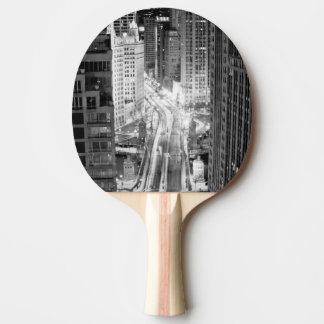 Raquete De Ping Pong Avenida norte de Michigan em Chicago após o