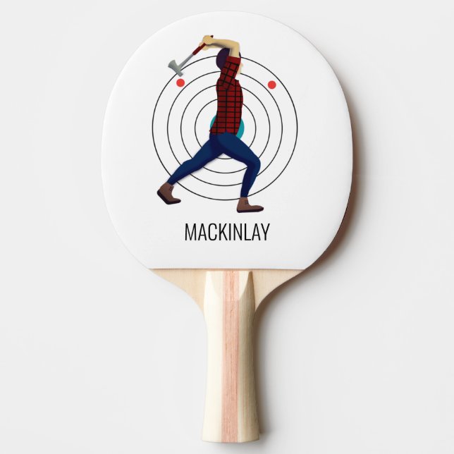 Raquete De Ping Pong Ax Throwing (Frente)