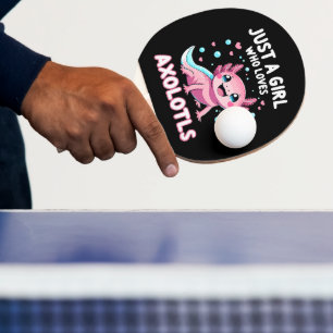 Raquete De Ping Pong Axolotl Kawaii Apenas Uma Garota Que Ama Axolotls