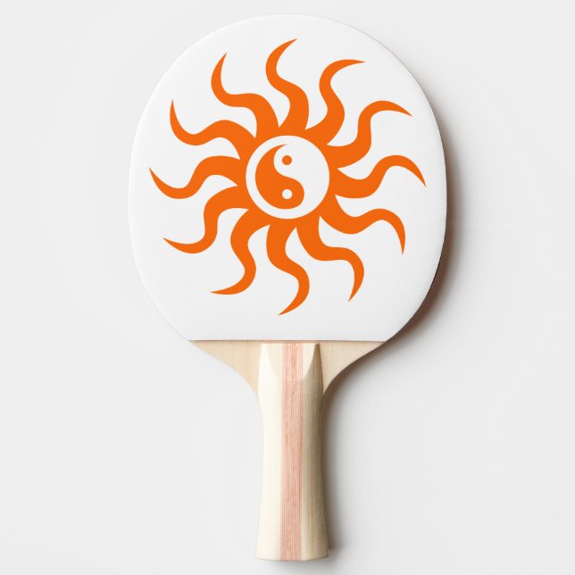 Raquete De Ping Pong Aztec Sun-Yin Yang/Orange (Frente)