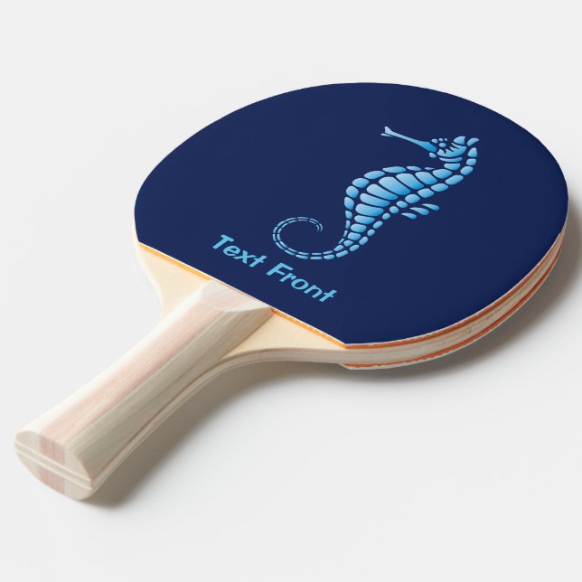 Raquete De Ping Pong Azul Cavalo-Marinho (Frente inclinada)