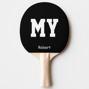 Raquete De Ping Pong Azul Meu nome personalizado