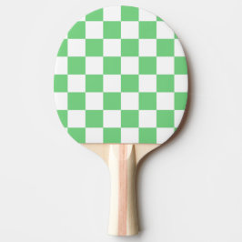 Raquete De Ping Pong Azulejo da placa de xadrez verde retrorada Y2K