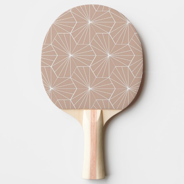 Raquete De Ping Pong Azulejo de hexadecélio rosa (Frente)