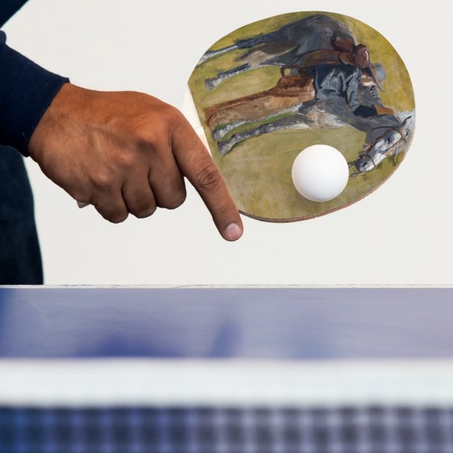 Raquete De Ping Pong Badlands, Cowboy Horse Old West Thomas Eakins (Insitu)
