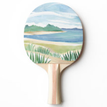 Baía de Grama de Praia | Oceano em Aquarela Costa 