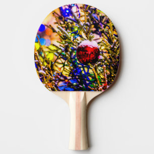 Raquete De Ping Pong Ball Red de Natal