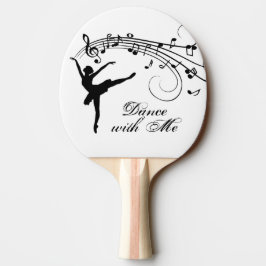 Raquete De Ping Pong Ballerina Dance with Me Music Note