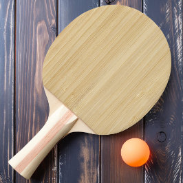 Raquete De Ping Pong Bambu Leve
