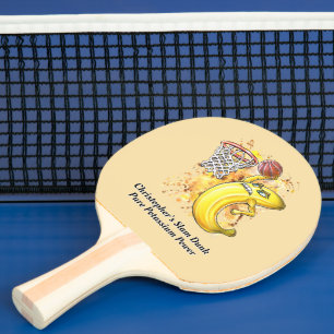 Raquete De Ping Pong Banana Slam Dunk Energizando Design de Energia Fru