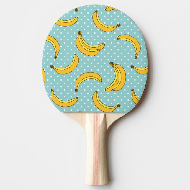 Raquete De Ping Pong Bananas e pontos de Polk (Frente)