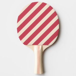 Raquete De Ping Pong Bandas de Diagonal Antigas, Vermelhas e Brick