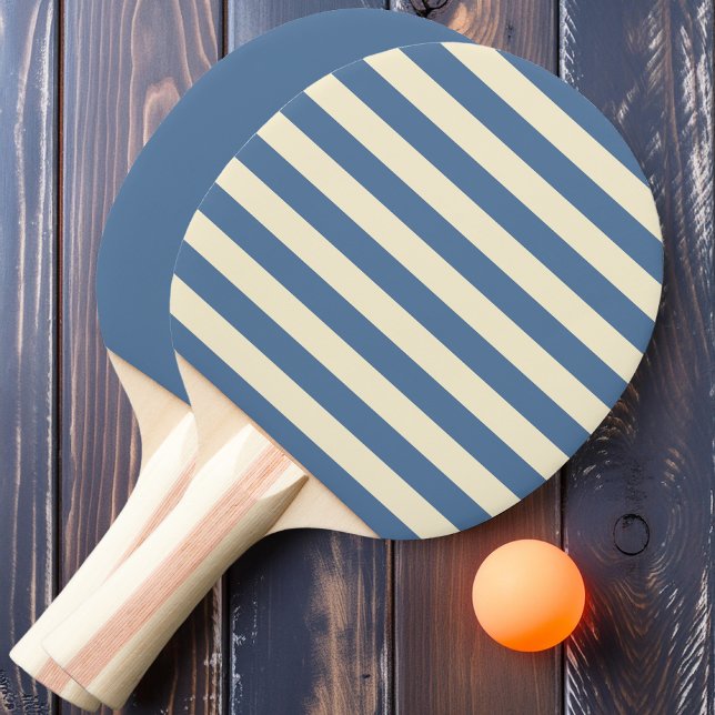 Raquete De Ping Pong Bandas de Polo Azul Capri e Sólidos (Criador carregado)