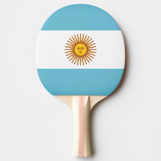 Raquete De Ping Pong Bandeira da Argentina (Frente)