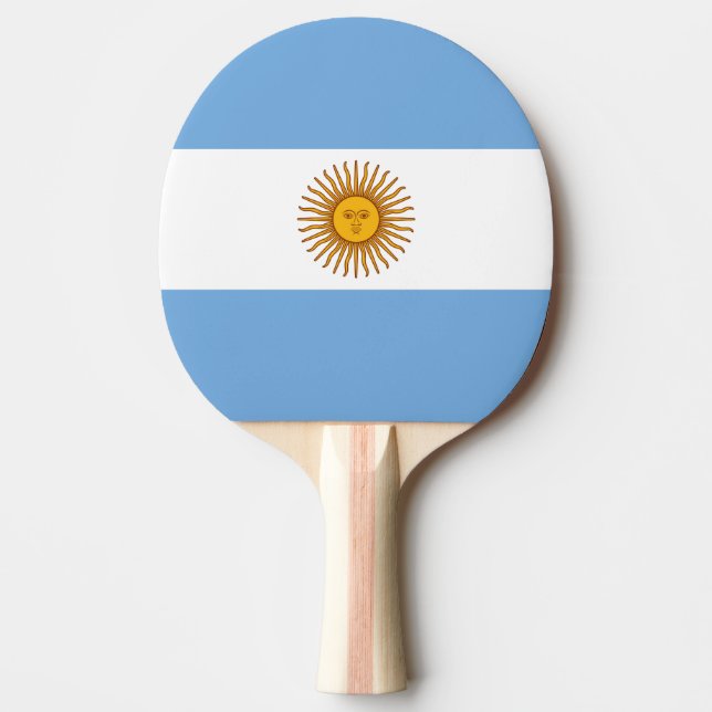 Raquete De Ping Pong Bandeira da Argentina (Frente)