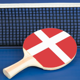 Raquete De Ping Pong Bandeira da Dinamarca